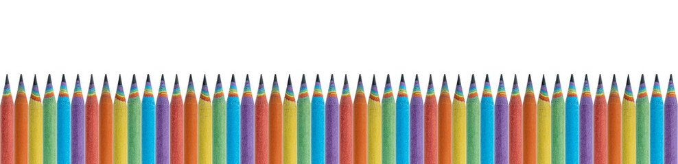 Colored Pencils Made by Recycled Paper. Environmentally friendly stationary supplies