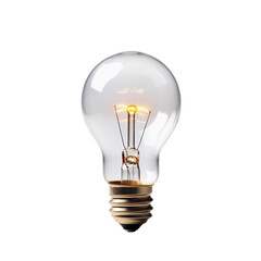 light bulb isolated on white transparent background