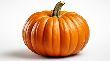 Obraz premium Single mini pumpkin isolated on a white background