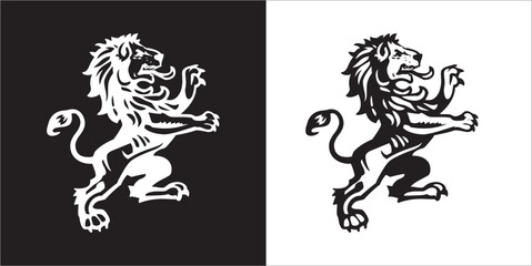 Fototapeta na wymiar Illustration vector graphics of lion icon