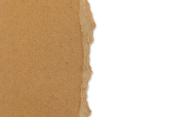 ripped cardboard  paper note transparent background, png