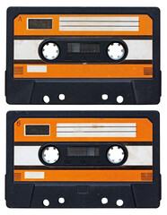 audio cassette isolated