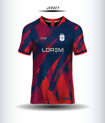 t-shirt sport design template, Soccer jersey mockup for football club. uniform front and back view.