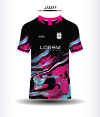 t-shirt sport design template, Soccer jersey mockup for football club. uniform front and back view.