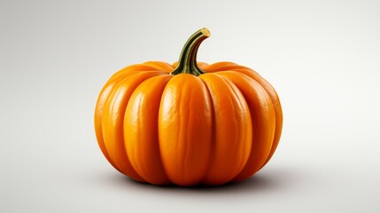 Single mini pumpkin isolated on a white background