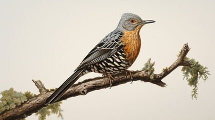 Fototapeta premium American Cuckoo bird HD Photo