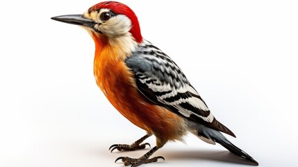 Woodpecker isolated on a white background