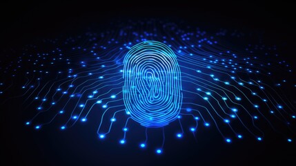 Digital Fingerprint technology background