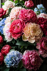 bouquets of flowers in gorgeous colors