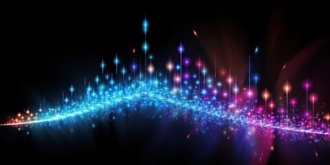 Rainbow Radiance in Purple and Blue