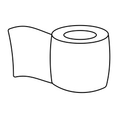 toilet paper hygiene intimate towel icon element