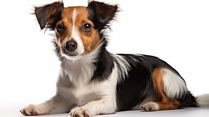 Dog isolated on a white background