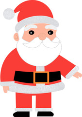 Papai noel fofinho natalino, ilustração sem fundo png ótima para fundos