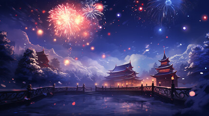 Fototapeta premium New year background