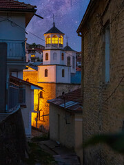 Narrow romantic streets of Krusevo,