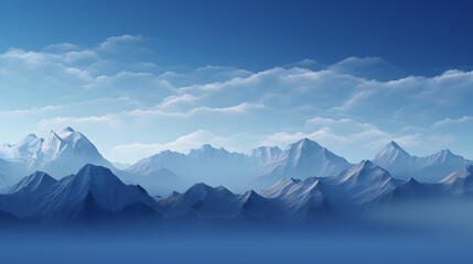 Sleek desktop wallpaper with artistic mountain range representation