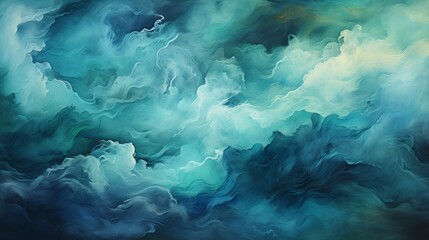 Abstract watercolor background in shades of blue