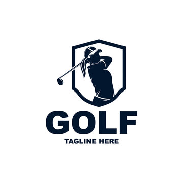 Women's golf sports logo design - vector illustration, women's golf sports emblem design. Suitable for your design need, logo, illustration, animation, etc.