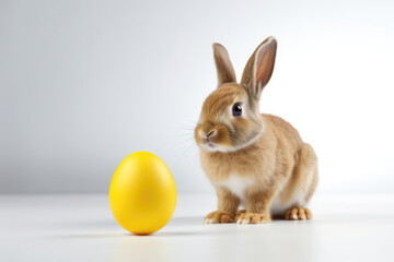 Fototapeta na wymiar easter bunny with egg