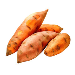 sweet potato isolated on transparent background Remove png, Clipping Path, pen tool