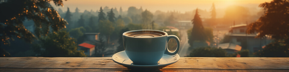 coffee and panorama