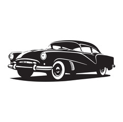 Vintage car icon. Vector illustration.