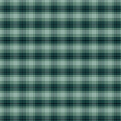 Seamless pattern plaid with twill weave.Checkered tartan gingham repeat pattern in green.Geometric vector graphic background design for fabric and print.Winter theme.