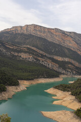 Aerial view of amazing Congost de Mont-rebei , Spain, Europe