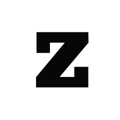 Luxury font character Z. Png transparency