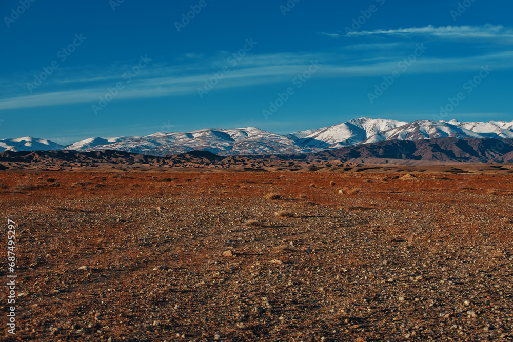 Canvas Prints Autumn mountains landscape in Kyrgyzstan