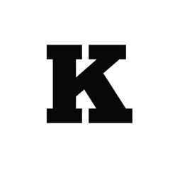 Luxury font character K. Png transparency