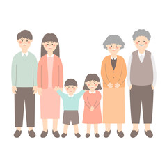 Happy family illustration Clipart 