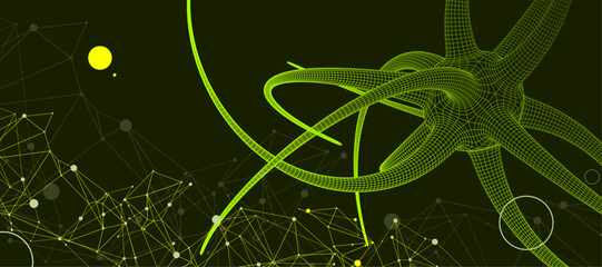 Microbiology science vector. Microscopic bacteria. Bacterium microorganism, viruses and microbes background. Hand drawn art.