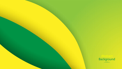 green and Yellow color background abstract art vector 