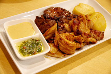 Anticucho mixto, peeruvian food
