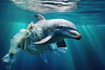 Dolphins dying from marine debris