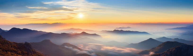 Obraz premium sunrise in the mountains