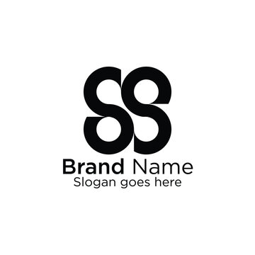Logo branding for company website or creative minimal letter SS logo design