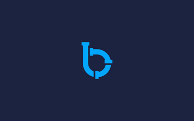 Letter b with pipe logo icon design vector design template inspiration