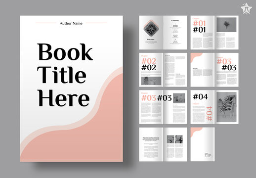 Book Title Here Magazine Layout