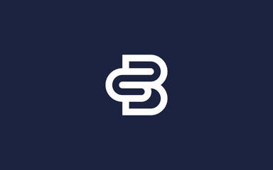 Fototapeta premium bg or gb logo icon design Vector design template inspiration