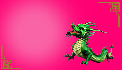 Fototapeta premium happy chinese new year dragon zodiac sign year of the dragon chinese
