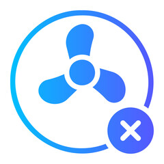 fan gradient icon