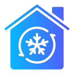 house gradient icon