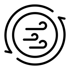 ventilation line icon