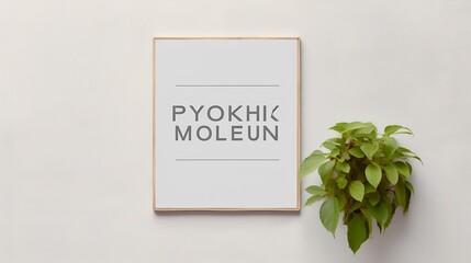 Wall sign mockup, 3D transparent design : Generative AI