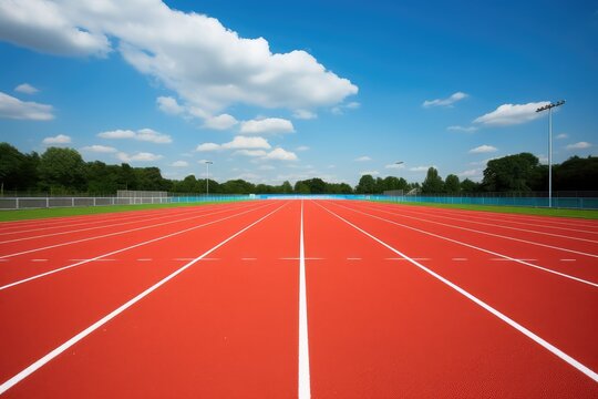 Pristine Condition Running Track for Daily Exercise