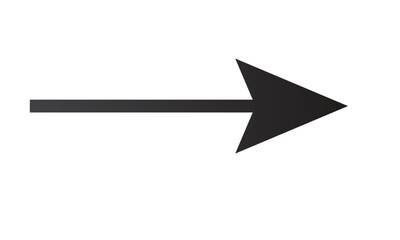 3d right  arrow pointing on white background 