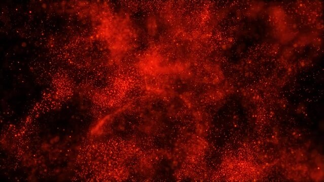  Particles red color dots background. Abstract background  particles.