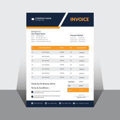 Vector creative modern invoice business template